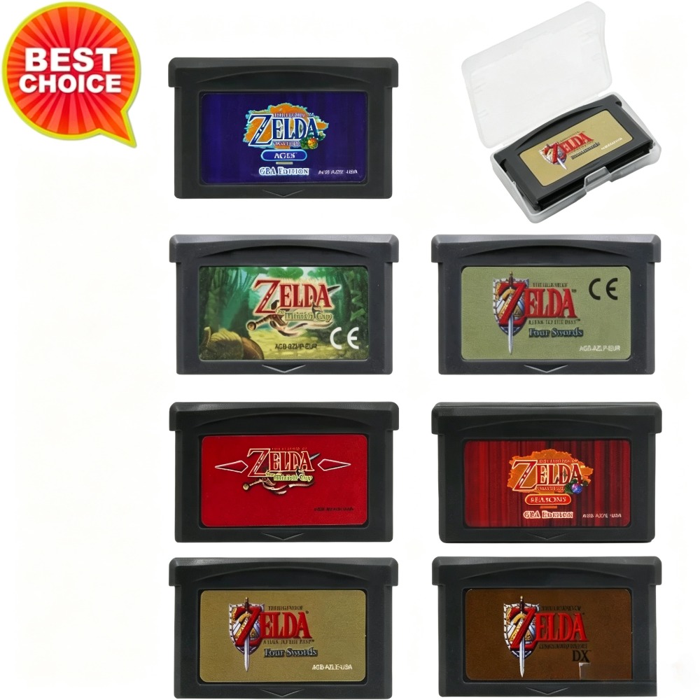 Board Game Zelda - 32 Bit Video GBA Game Cartridge