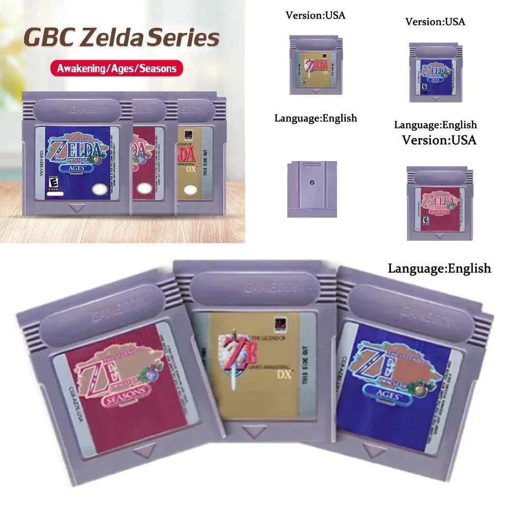 Board Game Zelda - new model Zelda GBC Game Cartridge