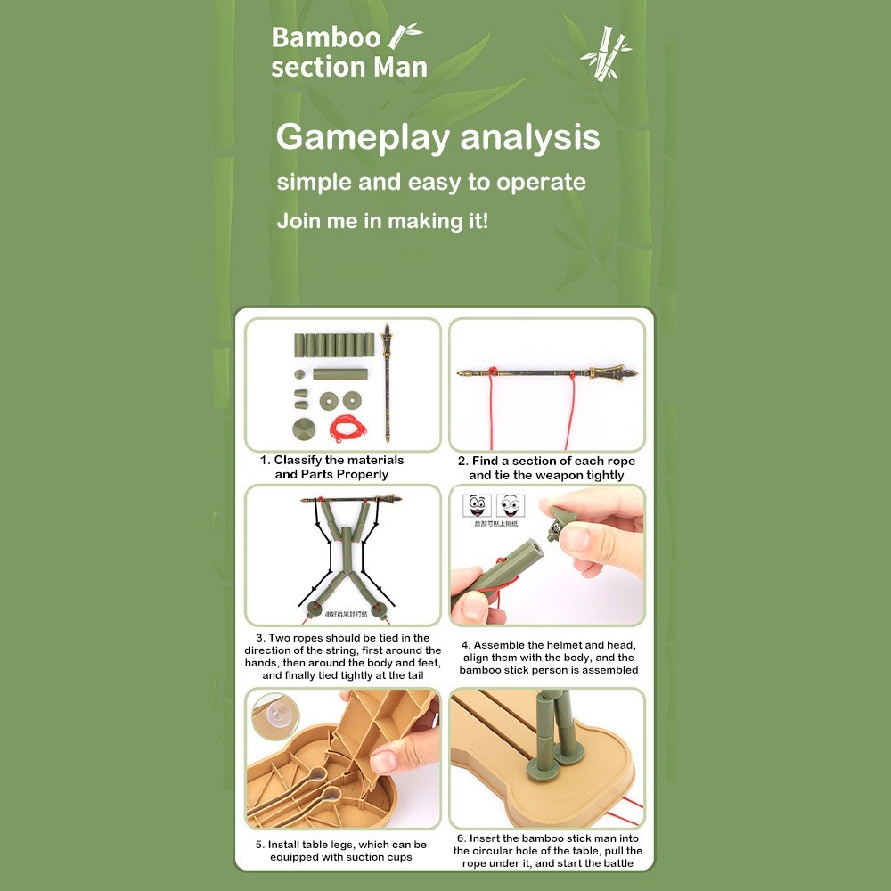Two-player Battle Bamboo Man B - Board Game China ulasan dan harga