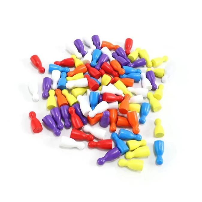 100 Pcs Colorful Wooden Chess  - Chess Set Wooden ulasan dan harga