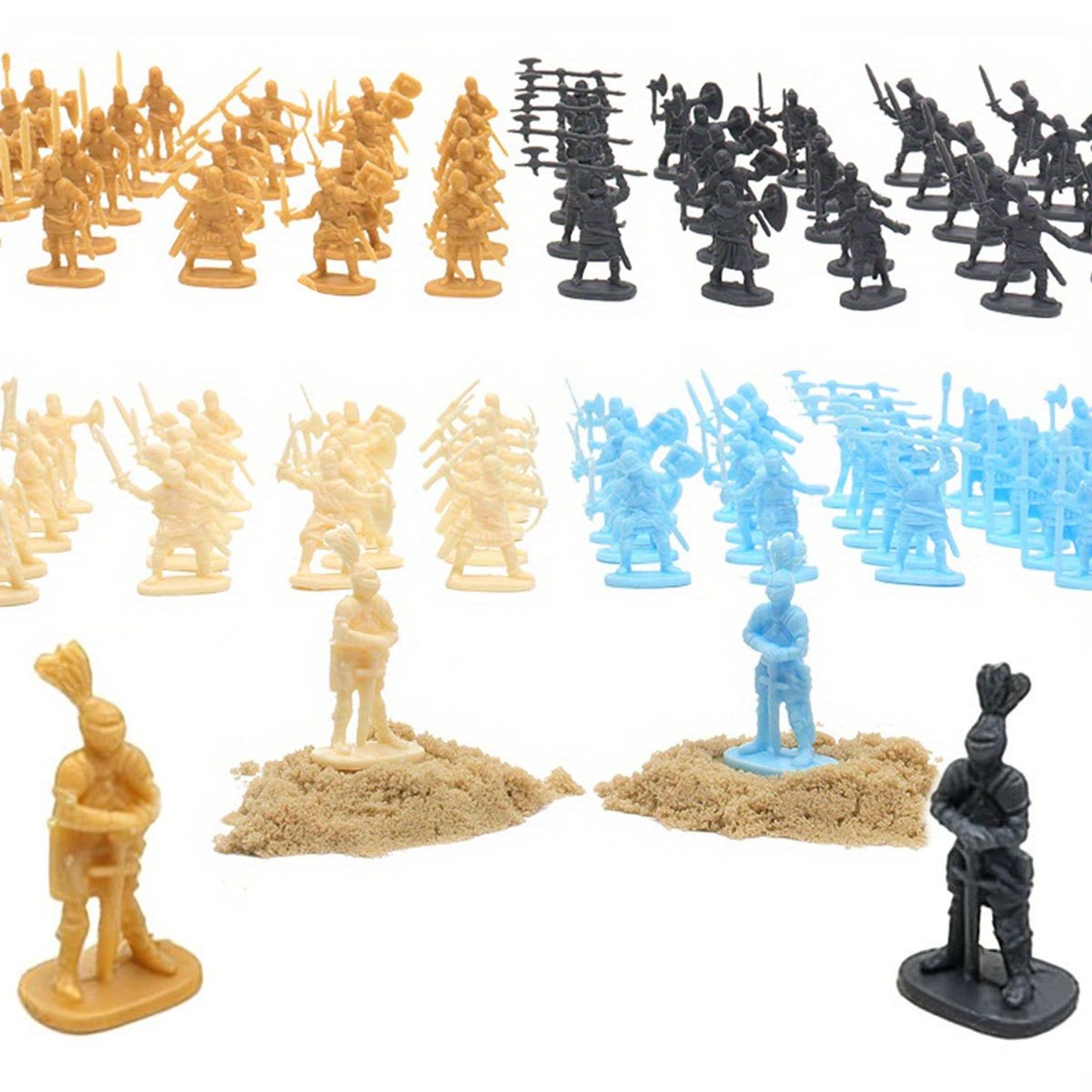 49pcs Mini Medieval Soldier Fi - Board Game War ulasan dan harga