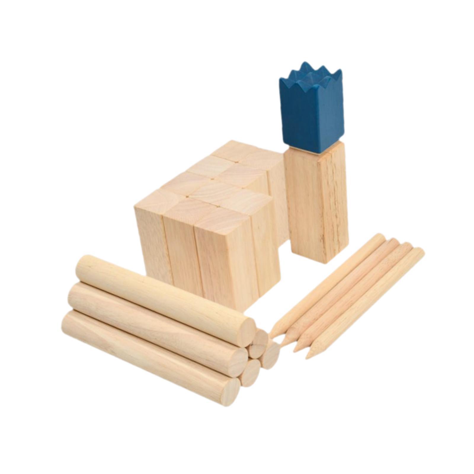 Kubb Wooden Toss Game Set Outd - Chess Set Wooden ulasan dan harga