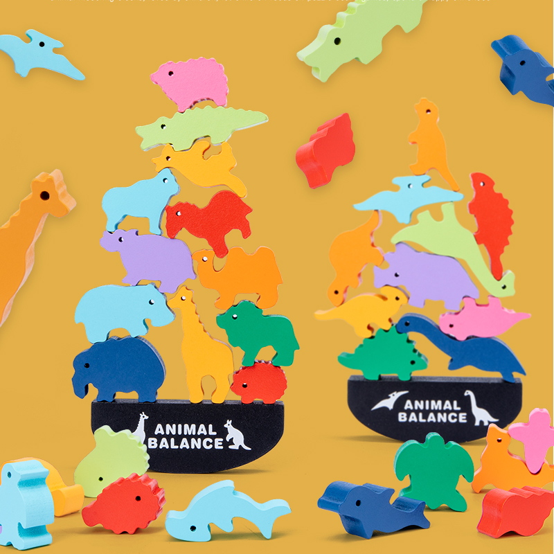 Montessori Children Wooden Ani - Board Game With Questions ulasan dan harga