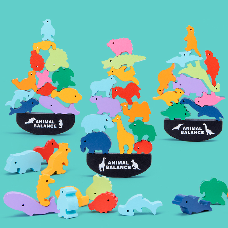 Montessori Children Wooden Ani - Board Game With Questions ulasan dan harga