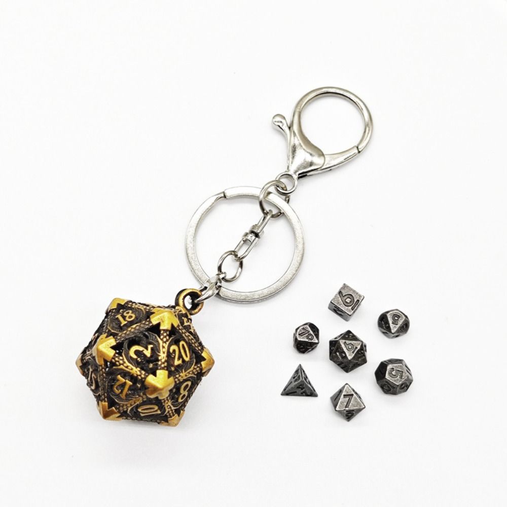 1 Set 20-sided Hollow Metal Di - Board Game Io ulasan dan harga