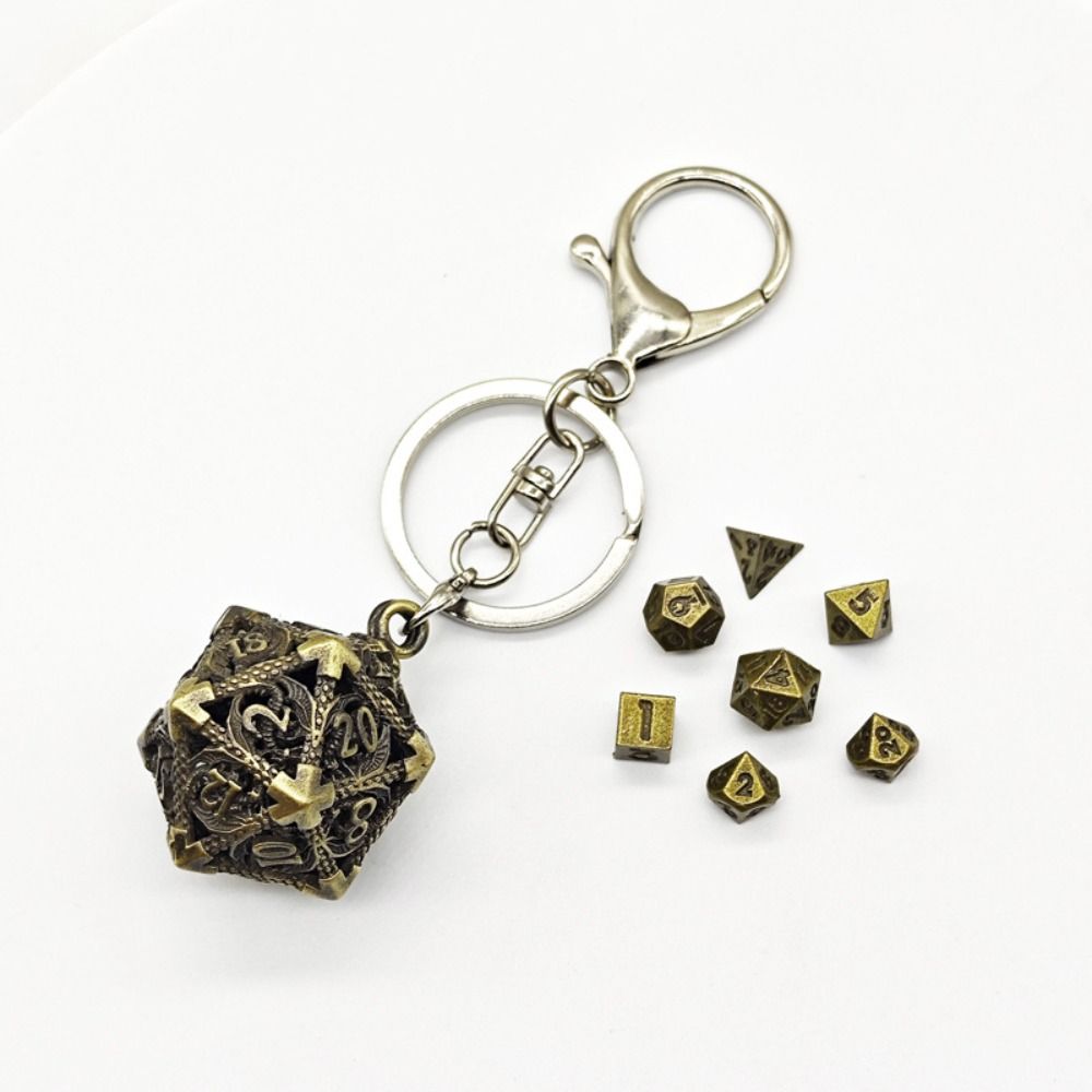 1 Set 20-sided Hollow Metal Di - Board Game Io ulasan dan harga