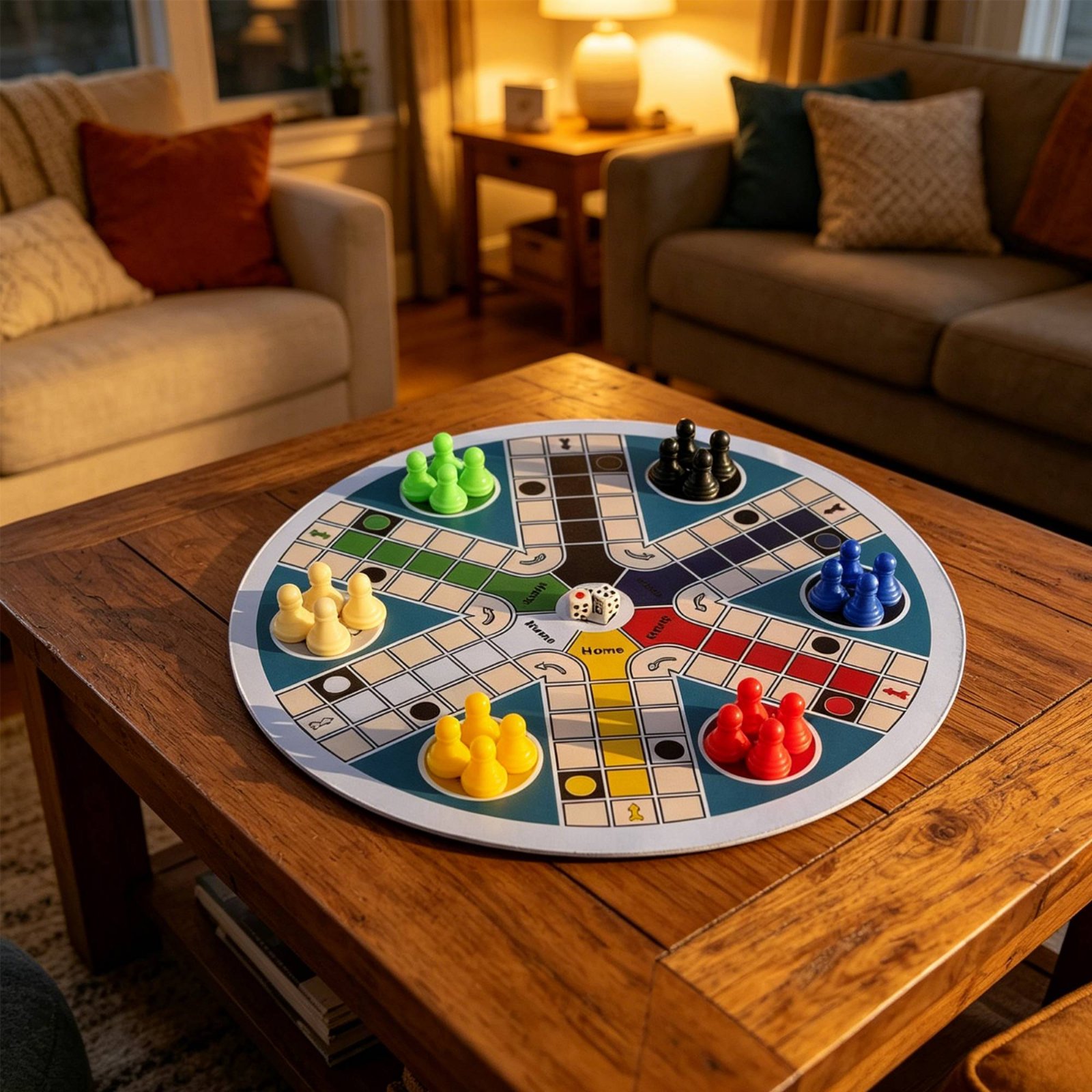 Ludo Game Set 6 Players Round  - Board Game Ludo ulasan dan harga