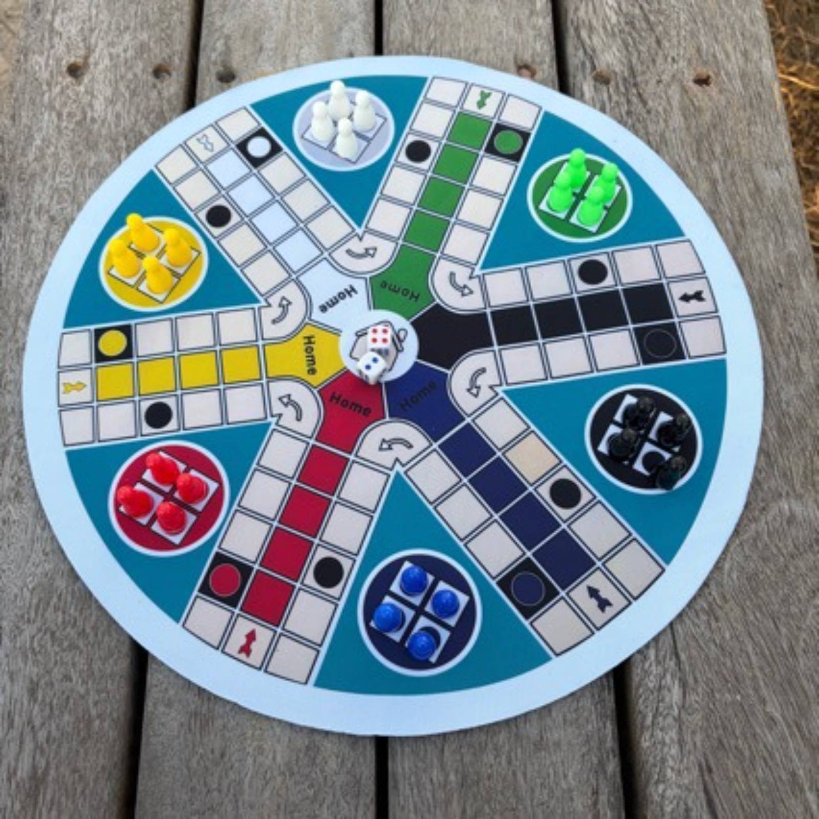 Ludo Game Set 6 Players Round  - Board Game Ludo ulasan dan harga