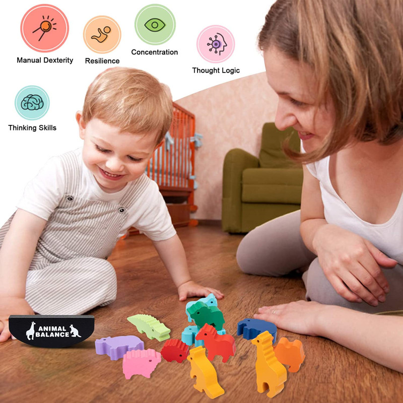 New Children Montessori Wooden - Board Game With Questions ulasan dan harga