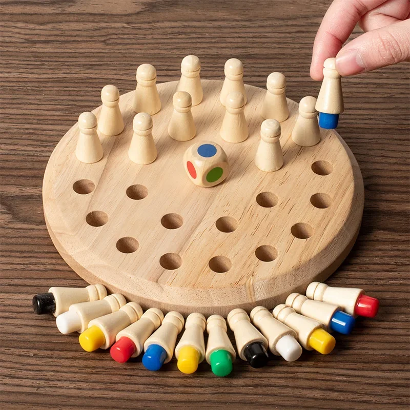 1PC Wooden Memory Match Stick  - Board Game With Questions ulasan dan harga