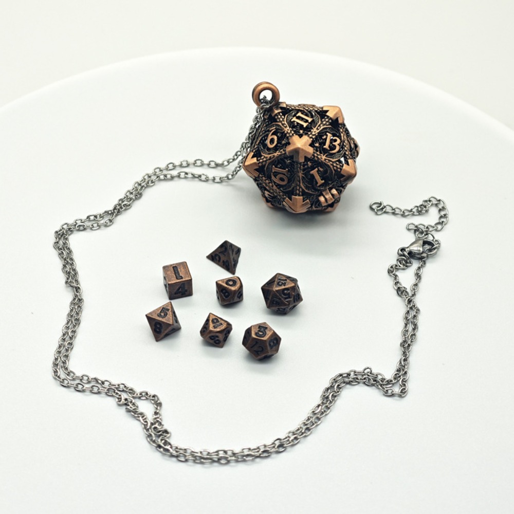 1 Set 20-sided Hollow Metal Di - Board Game Io ulasan dan harga