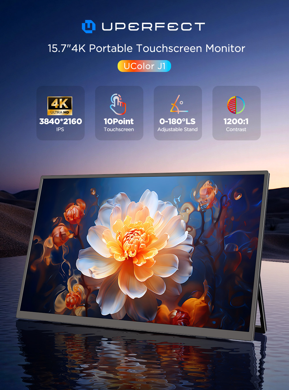 UPERFECT 4K Portable Monitor T - Board Game Journal ulasan dan harga