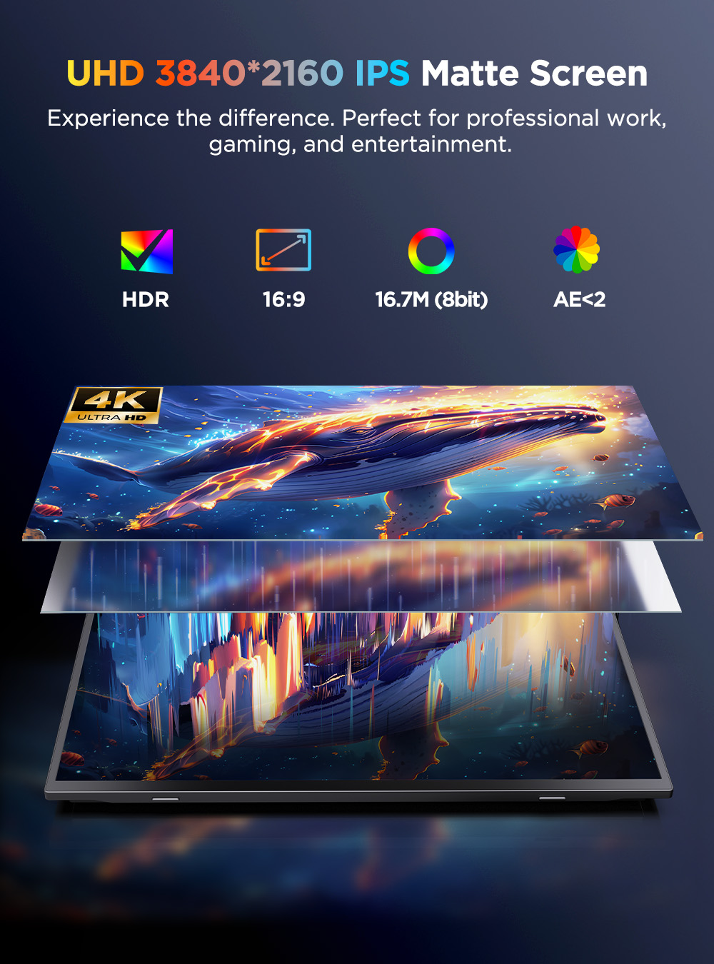 UPERFECT 4K Portable Monitor T - Board Game Journal ulasan dan harga