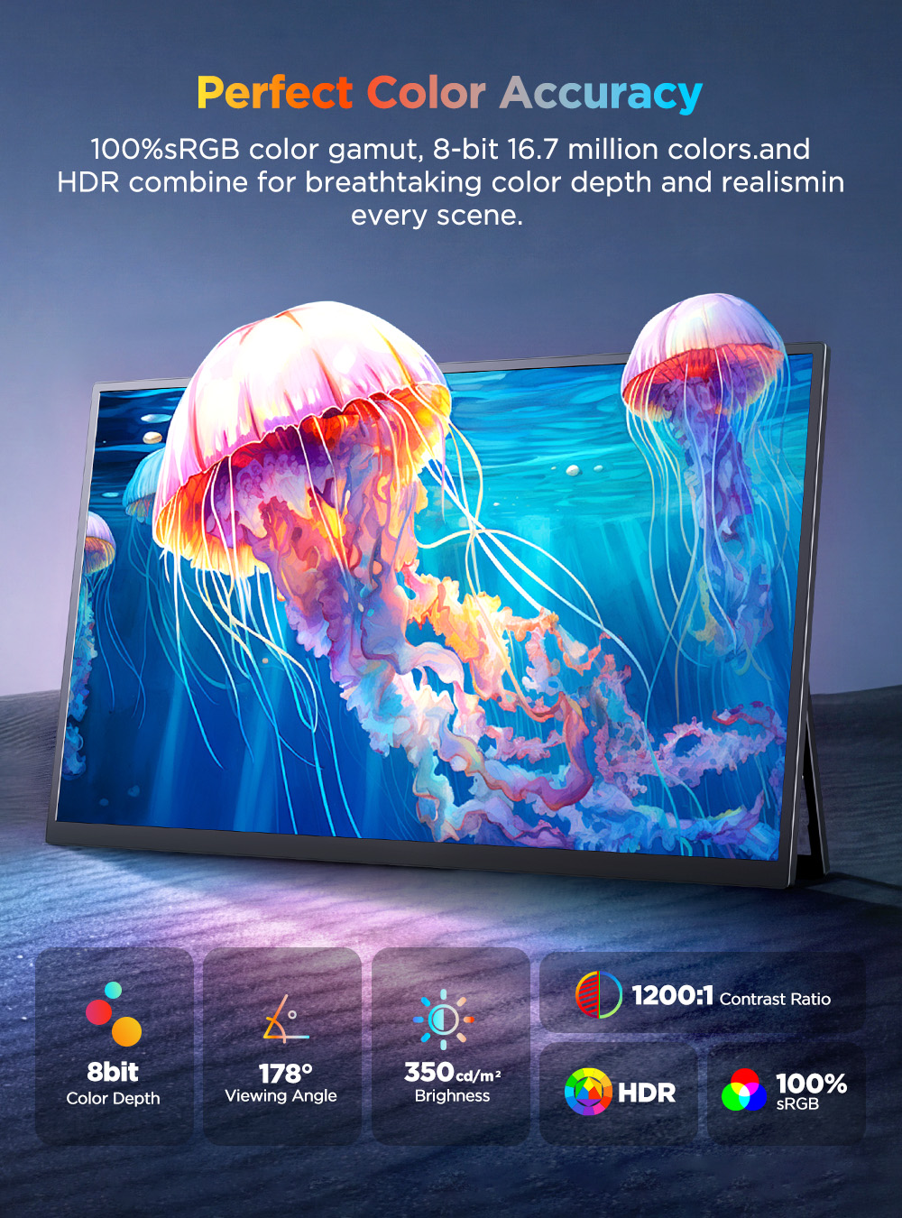 UPERFECT 4K Portable Monitor T - Board Game Journal ulasan dan harga