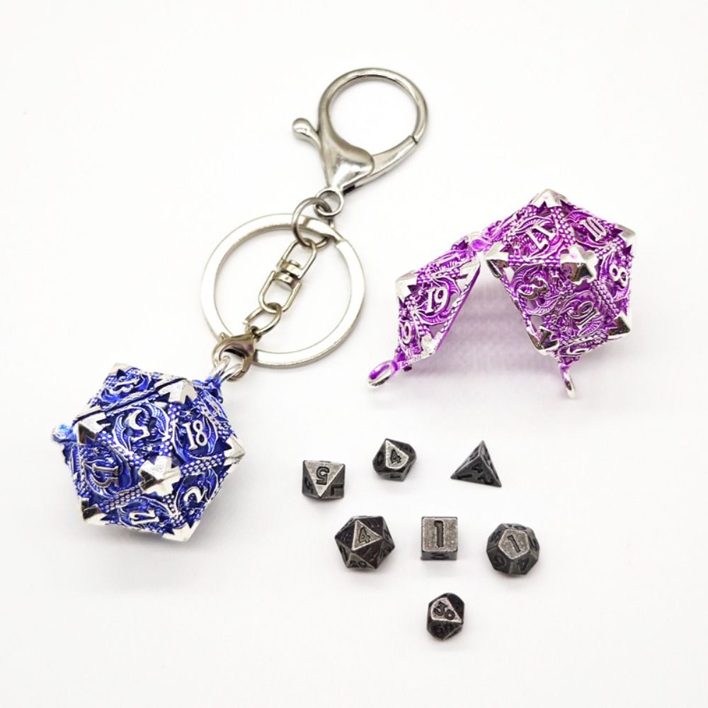 1 Set 20-sided Hollow Metal Di - Board Game Io ulasan dan harga