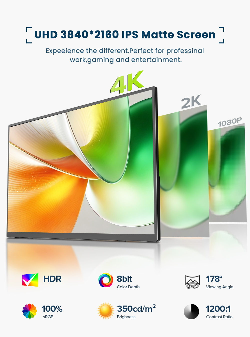 EVICIV 4K Portable Monitor 10- - Board Game Journal ulasan dan harga