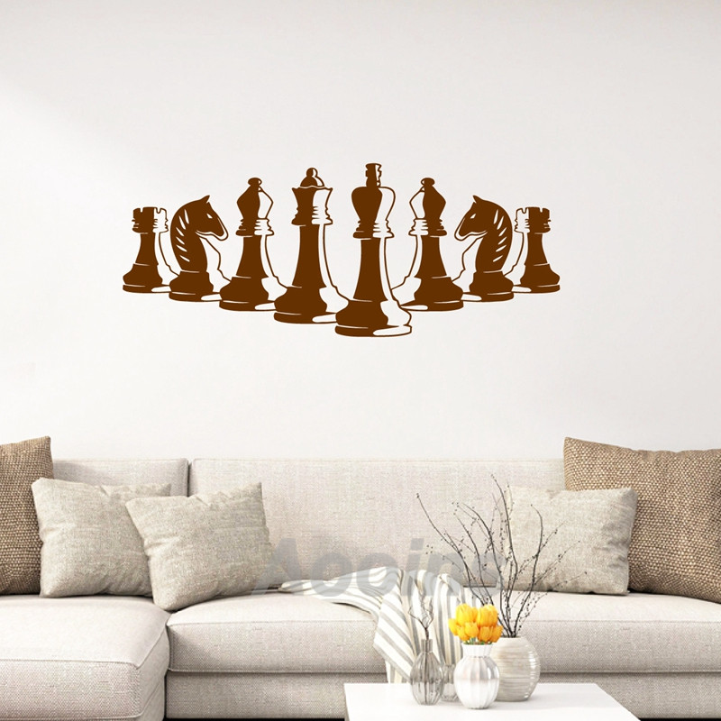 Chess Pieces Wall Decal Bedroo - Board Game Wingspan ulasan dan harga