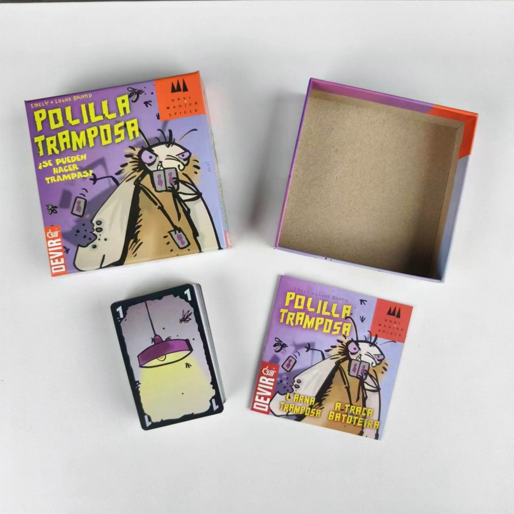 Spanish Card Game Polilla Tram - Board Game Viral ulasan dan harga