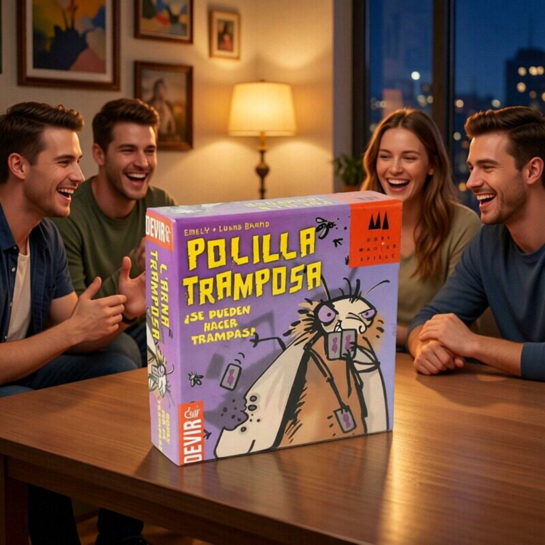 Spanish Card Game Polilla Tram - Board Game Viral ulasan dan harga