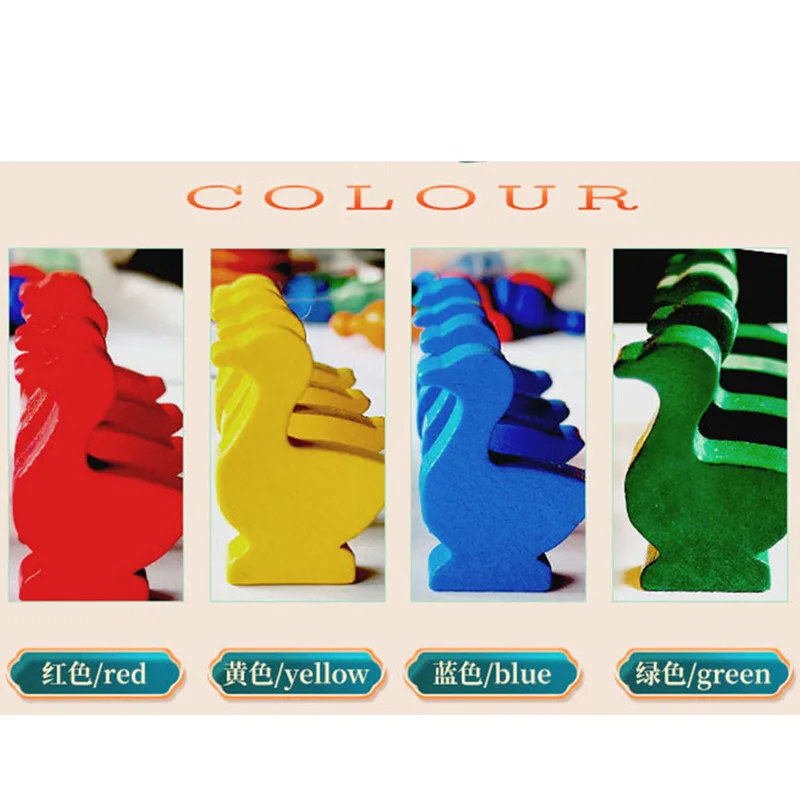 16pcs/set Goose Shaped Wooden  - Chess Set Wooden ulasan dan harga