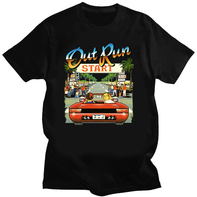 90s Vintage Out Run Top T Shir - Board Game Viral ulasan dan harga