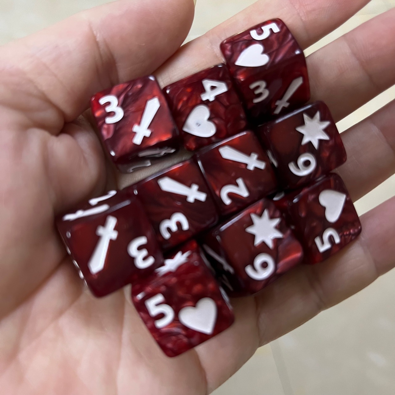 10 Pcs Set of New 16mm 6 Sided - Board Game Ludo ulasan dan harga